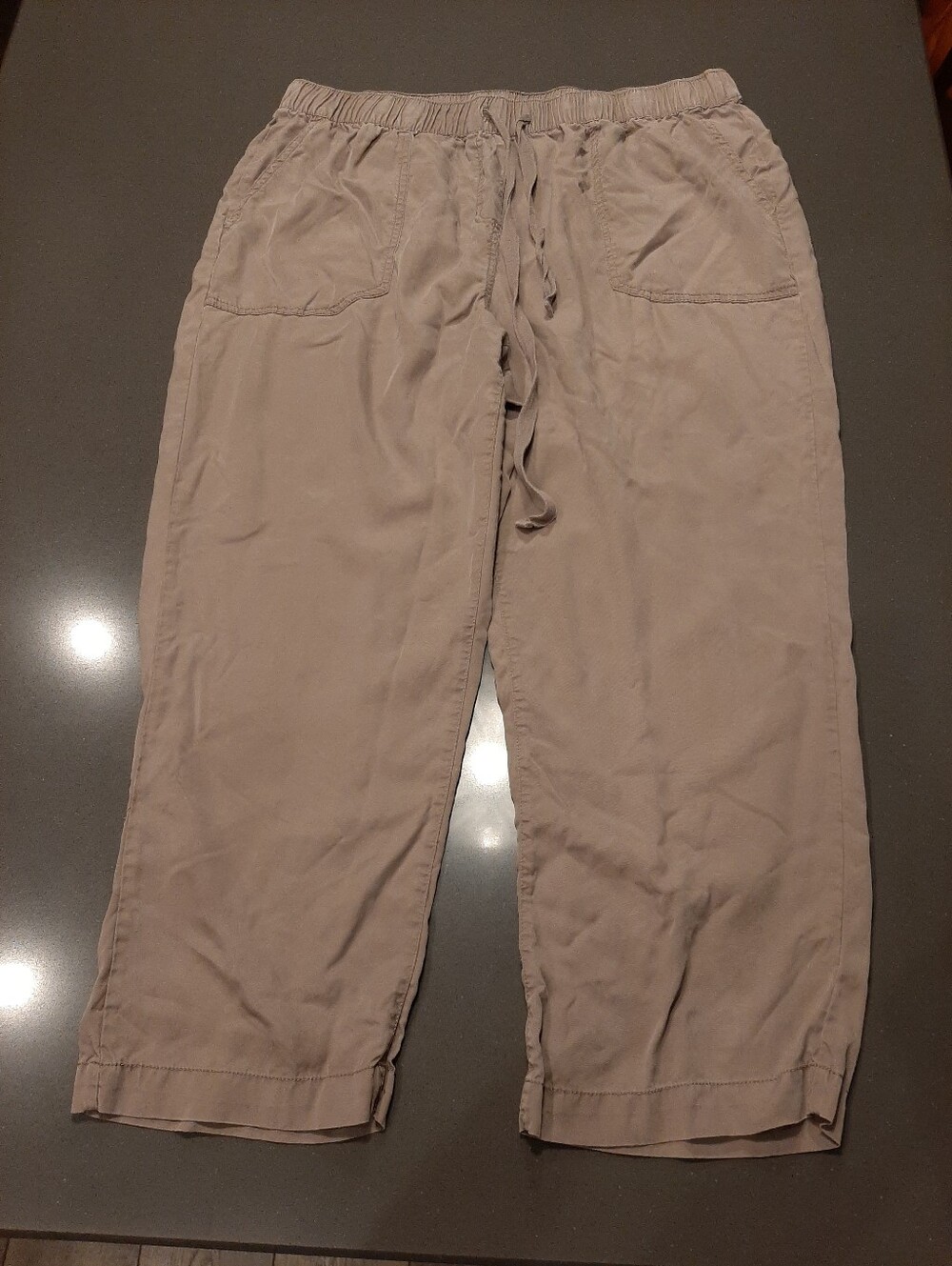 Workshop Republic Tencel Lyocell Pull On Pants Taupe XL